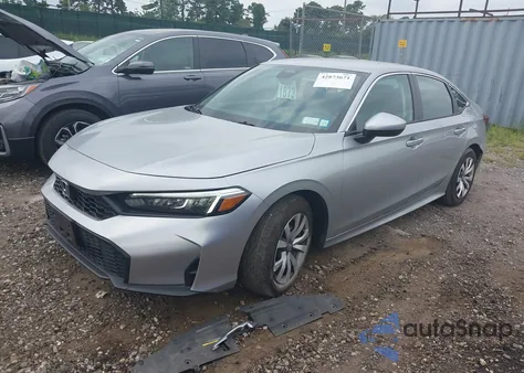 2025 Honda Civic Lx из США, поврежденный, VIN 2HGFE2F26SH547192